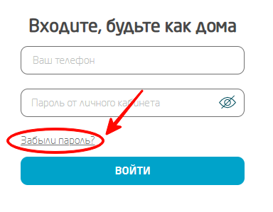 Что делать если забыли пароль?